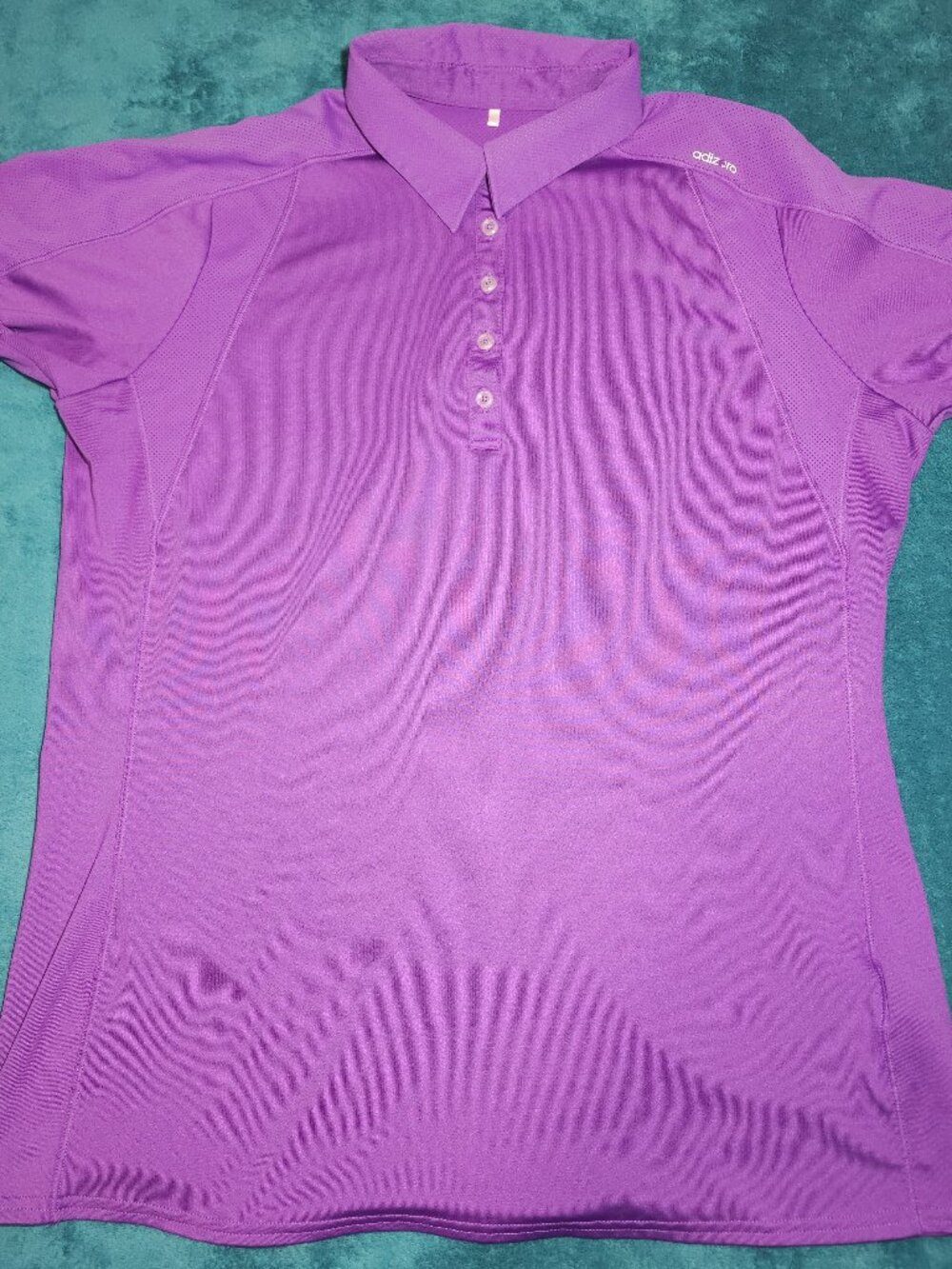 Adidas Women's Advantage Golf Polo Purple Large